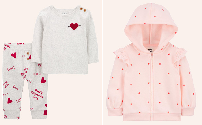 Baby 2 Piece Valentines Day Outfit Set