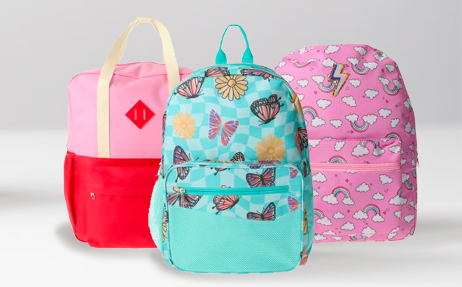 Backpacks Pink and Mint