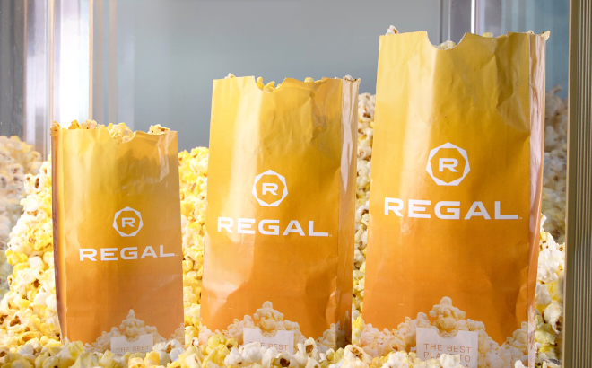 Bags of Regal Popcorn in Different Sizes