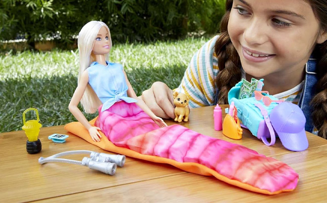 Barbie Camping Doll and Accessories