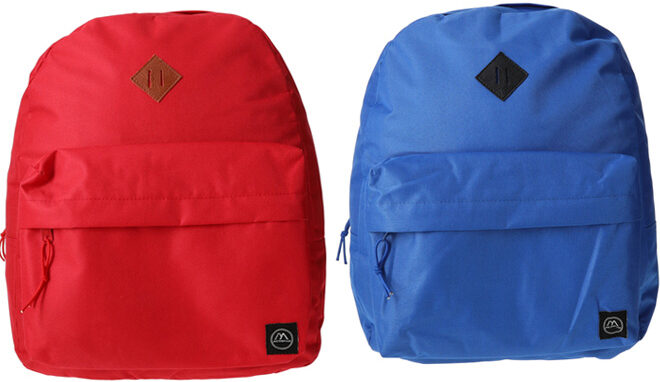 Basic Backpacks in Red and Blue Color