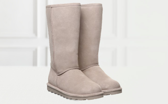 Bearpaw Elle Tall Boots on the Table