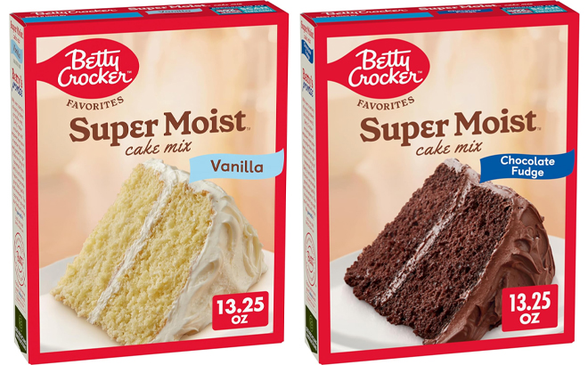 Betty Crocker Favorites Super Moist Vanilla Chocolate Fudge Cake Mix