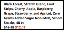 Black Forest Fruit Strips 48 Count Order Summary