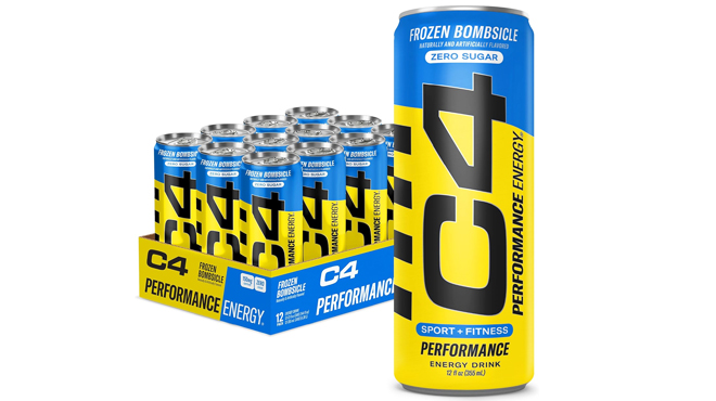 C4 Energy Drinks in Frozen Bombsicle Flavor 12 Pack