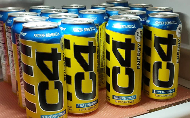 C4 Energy Drinks in Frozen Bombsicle Flavor