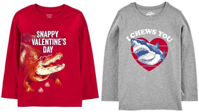 Carters Kids Valentines Day T Shirts