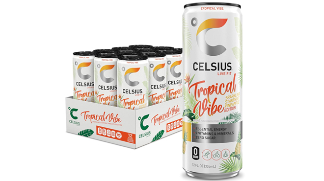 Celsius Energy Drink Sparkling Tropical Vibe 12 Pack