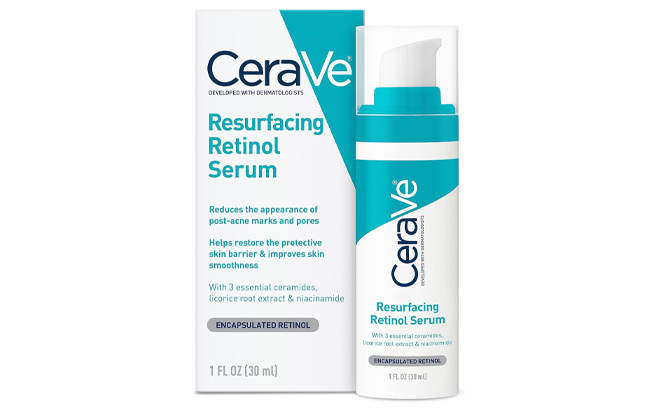 CeraVe Retinol Serum for Post Acne Marks and Skin Texture