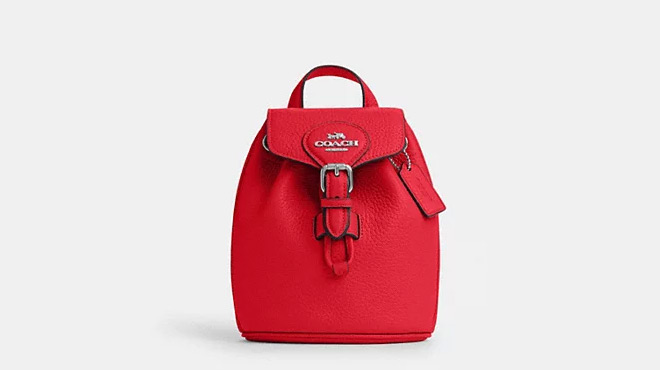 Coach Outlet Amelia Convertible Backpack in REd