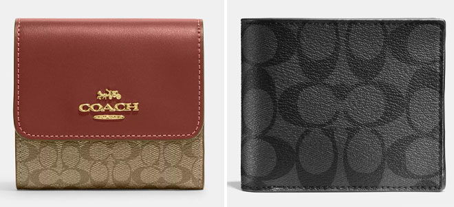 Coach Outlet Small Trifold Wallet and Coach Outlet 3 In 1 Wallet