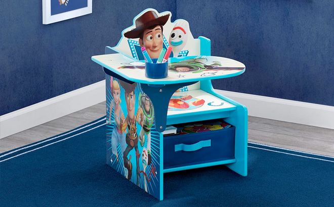 Delta Children Chair Desk with Storage Bin Disney Pixar Toy Story 4