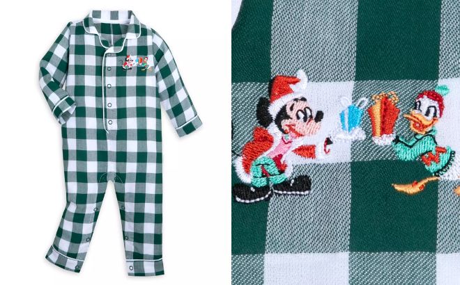 Disney Baby Mickey Mouse and Donald Duck Holiday Family Matching Sleeper