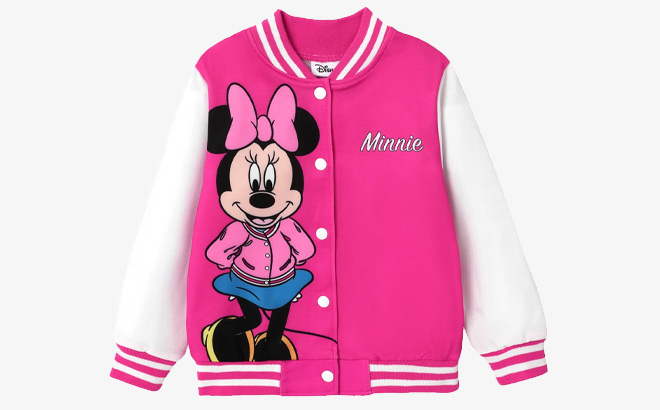 Disney Girls Minnie Mouse Bomber Jacket