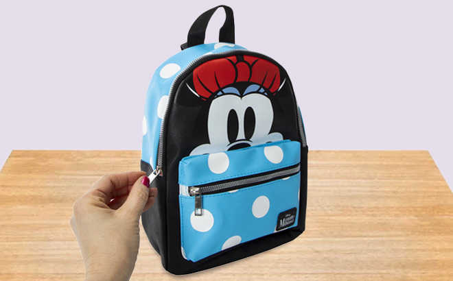 Disney Minnie Mouse Character Mini Backpack (11.5-Inch)