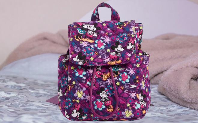 Disney Mini Cotton Backpack on a Bed