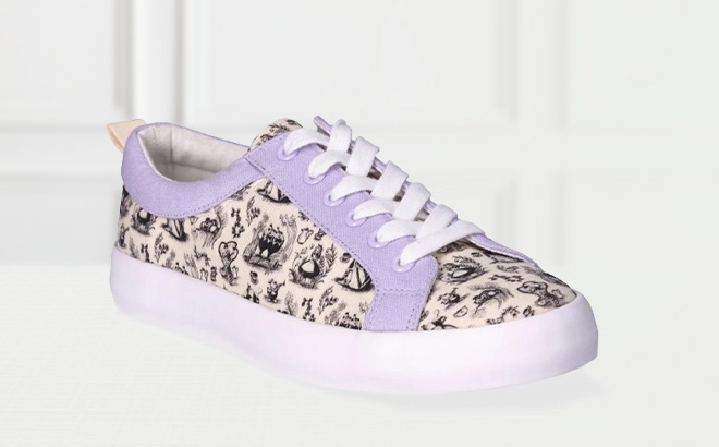 Disney Womens Alice in Wonderland Low Top Casual Sneakers