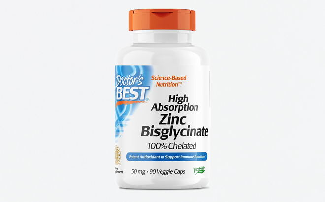 Doctors Best 90 Count High Absorption Zinc Bisglycinate