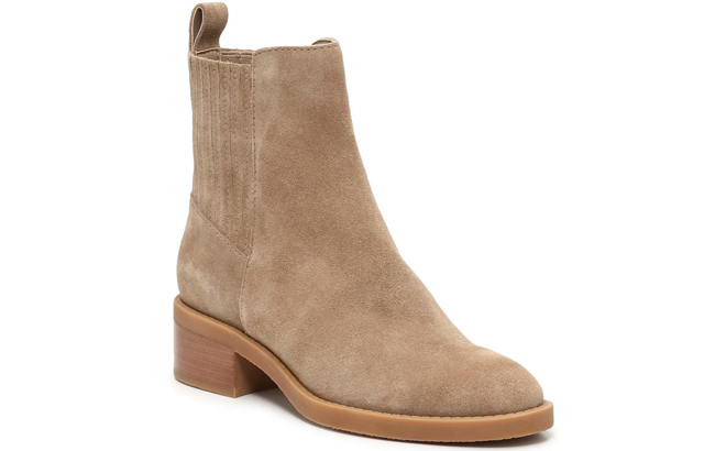 Dolce Vita Farlin Chelsea Bootie in the Color Taupe