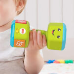 Fisher Price Laugh Learn Baby To Toddler Toy Countin Reps Dumbbell Rattle With Lights Music