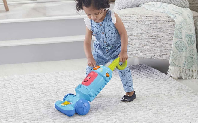 Fisher Price Laugh Learn Toddler Toy Light Up Learning Vacuum at Amazon