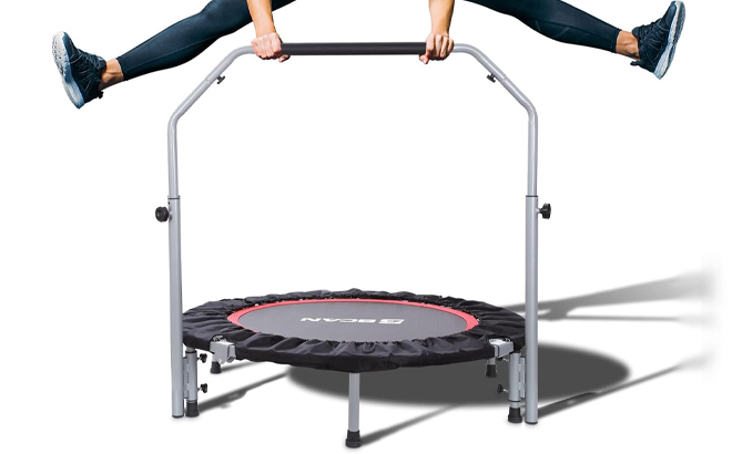 Foldable Mini Trampoline with a Handle