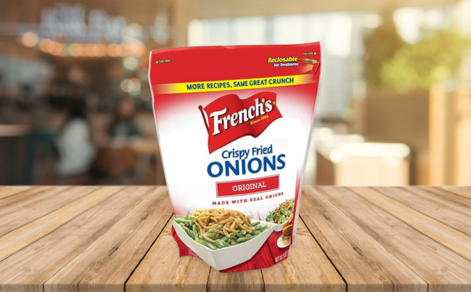 Frenchs Original Crispy Fried Onions on the Table