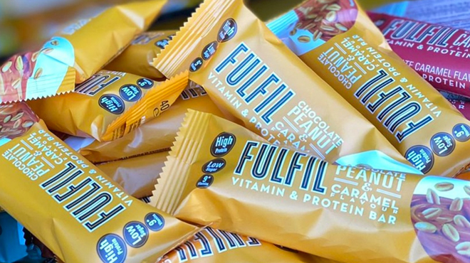 Fulfil Vitamin Protein Bars in Chocolate Peanut Caramel Flavor