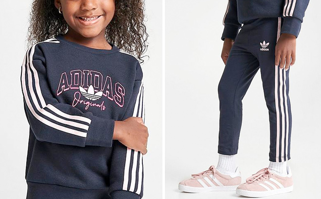 GIRLS TODDLER ADIDAS ORIGINAL COLLEGIATE SET