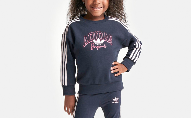 GIRLS TODDLER ADIDAS ORIGINALS COLLEGIATE SET