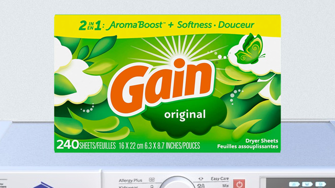 Gain Dryer Sheets Laundry Fabric Softener