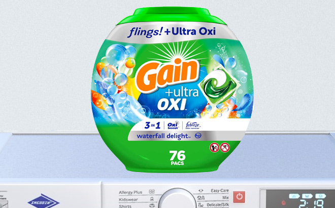 Gain flings Ultra Oxi Laundry Detergent Pacs 76 Count