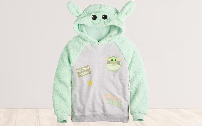 Girls Baby Yoda Hoodie at Kohls 1