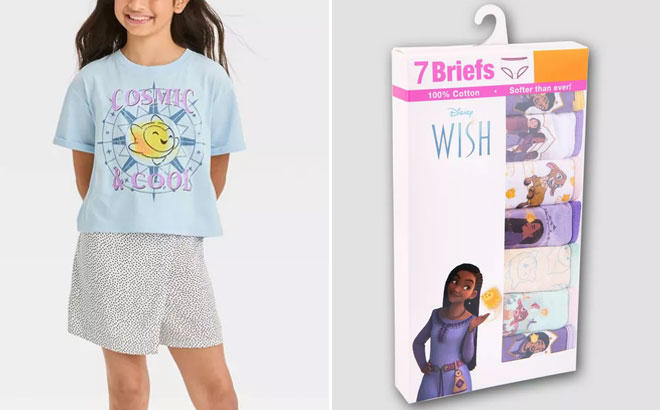 Girls Disney Wish 7 Pack Briefs at Target