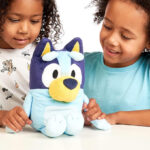 Girls are Holding Bluey Talking Plush