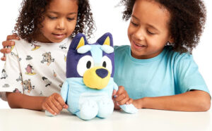 Girls are Holding Bluey Talking Plush