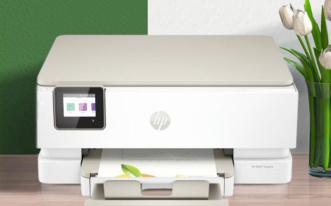 HP Printer with Ink Paper