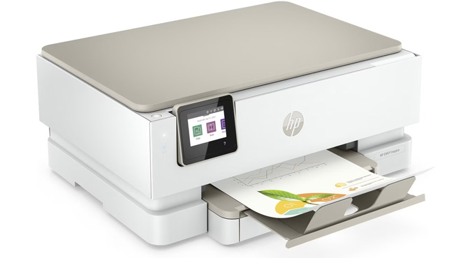 HP Printer with Ink with Paper