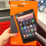 Hand Holding Amazon Fire HD 8 Tablet