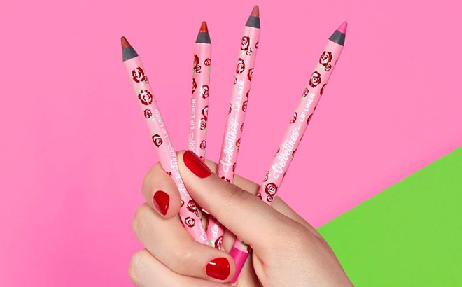 Hand Holding Lime Crime Velvetines Lip Liners