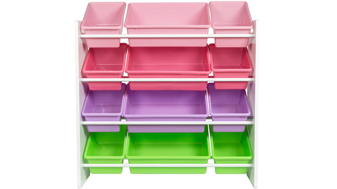 HoneyCanDo Kids Toy Storage Organizer With Bins in Pastel 1