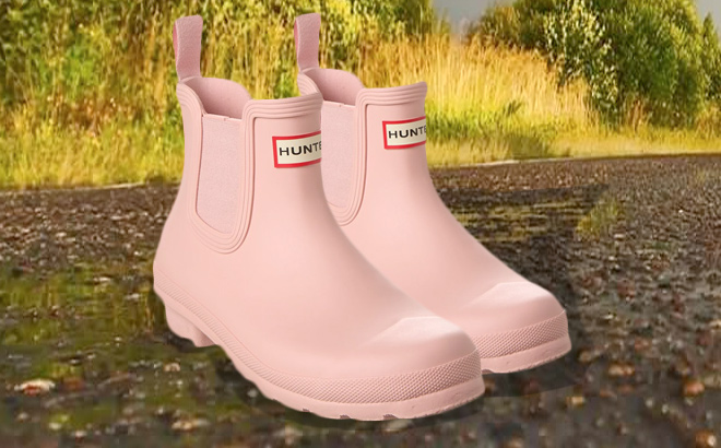 Hunter Original Chelsea Boots Pink