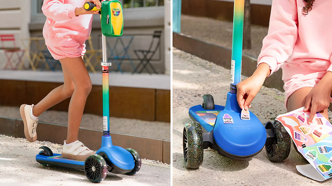 Images of Crayola Kids Customizable 3 Wheel Kick Scooter