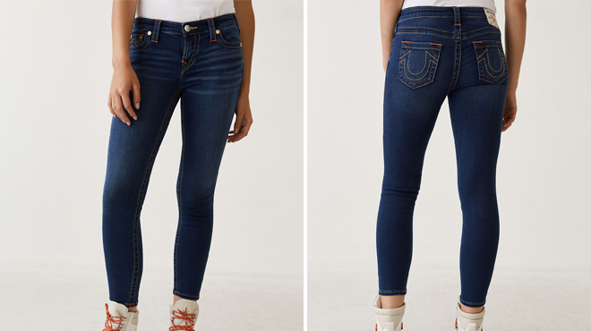 Images of True Religion Halle Mid Rise Super Skinny Jeans