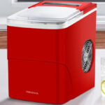 Insignia Portable Ice Maker with Auto Shut Off on the Table