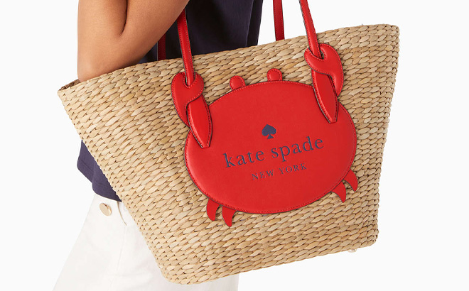 Kate Spade Pinch Me Crab Large Tote