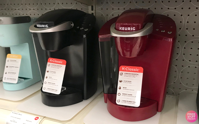 Keurig K Classic Coffee Makers on a Shelf