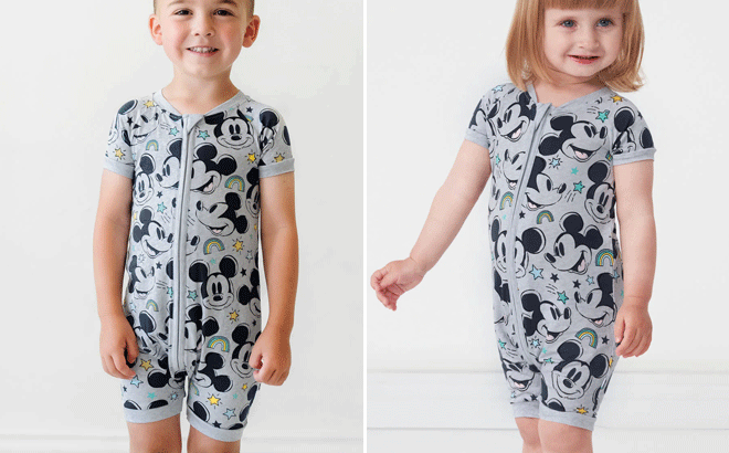 Kids Wearing Disney Bamboo Romper