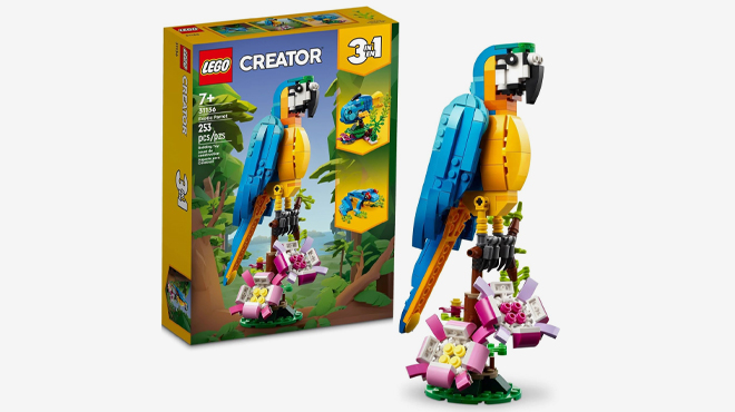 LEGO Creator 3 in 1 Exotic Parrot Building Toy