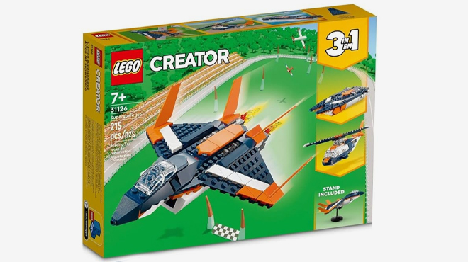 LEGO Creator 3 in 1 Supersonic Jet Plane Toy